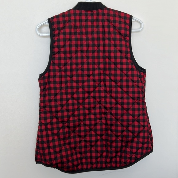 Plaid Lightweight Vest XS red and black - Picture 2 of 3